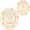 Wooden Milestone Photo Props Number Month Newborn Photography Props  for Girls Boys