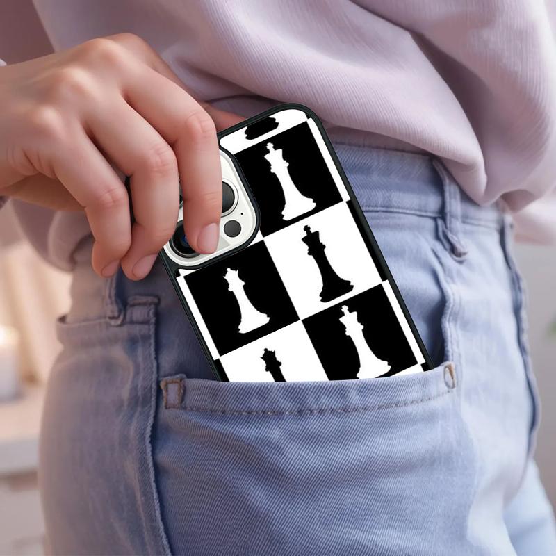 Chequered Chess Pattern Phone Case For iPhone 17 Air 15 16e 14 13 Pro Max Coque 12 11 Pro Max PLUS Cover