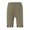 Men's Cotton And Linen Solid Color Lace-up Sweatpants Men's Shorts Casual Pants