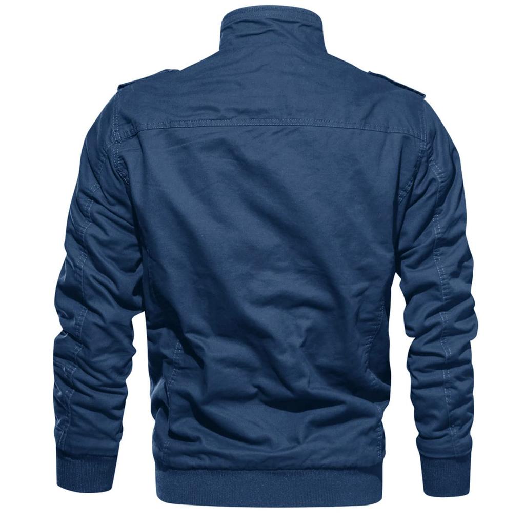 KEFITEVD Winter Motorcycle Windproof and Workwear Stylish Warm and Thermal Mod Coat with and Fleece Dark Size 3XL Men's Jacket, Cold-Resistant,