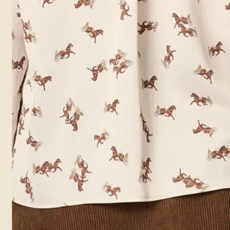 BCBG Classic Type Print Blouse B4f8b440