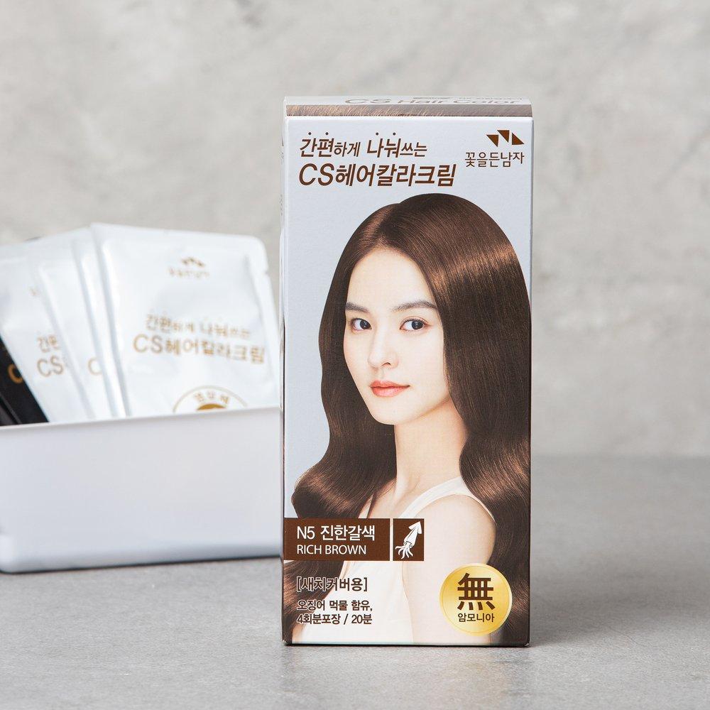

CS hair dye N5 (dark brown) shared by the man with flowers