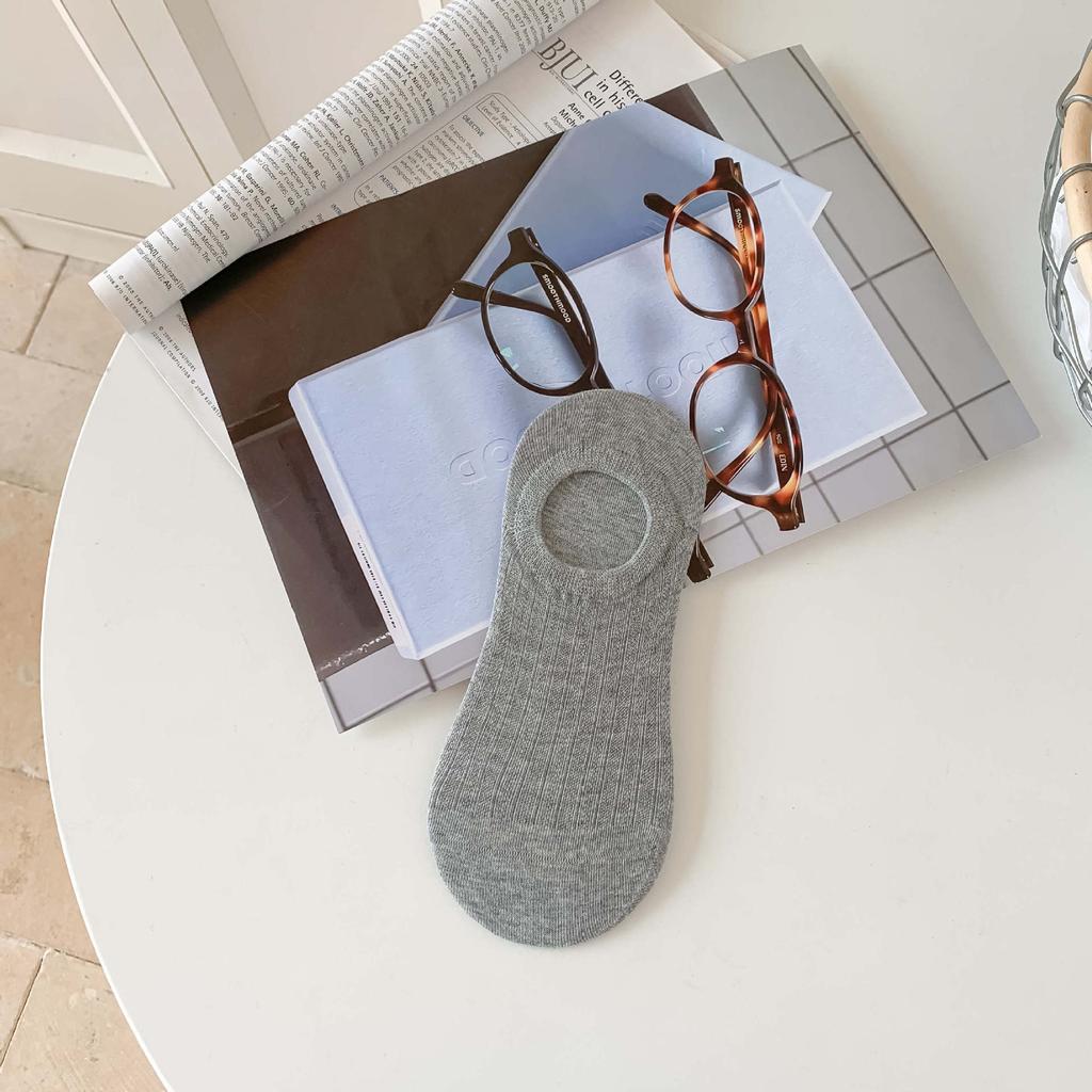 Ultra-Thin Mesh Invisible Socks For Women In Summer Non-Slip And Non-Falling Heel Socks For Women Solid Color Sweat-Absorbing Breathable Socks