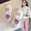Stylish sneakers for children2026Spring and summer casual shoes for boys and girls in the back-to-school season, leather running shoes for girls