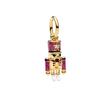 Sparking Gold Plated Charm Beads Dangle Original Snake Fit Copper Bracelet Necklace Beads For Diy Jewelry Women Gift
