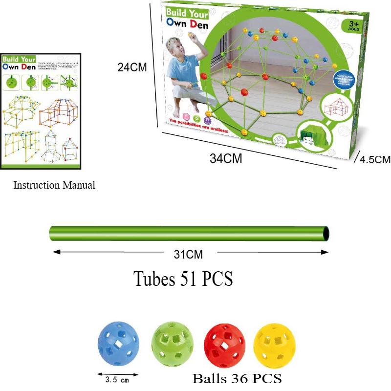 3D Construction Toys DIY Castle Building Block Kit Children Pretend Play House Building Assembly Game Kids Birthday Xmas Gifts