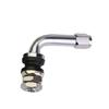 4pc Universal Bolt in Tire Valve Stems Chrome Metal High Pressure Brass Clamp in 45/90 DEGREE ANGLE TR416/48 for Car Vehicle Tire Chucks 1