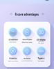 Rechargeable LED Nail Lamp: Portable Phototherapy Machine with Digital Display for Nail Art Curing