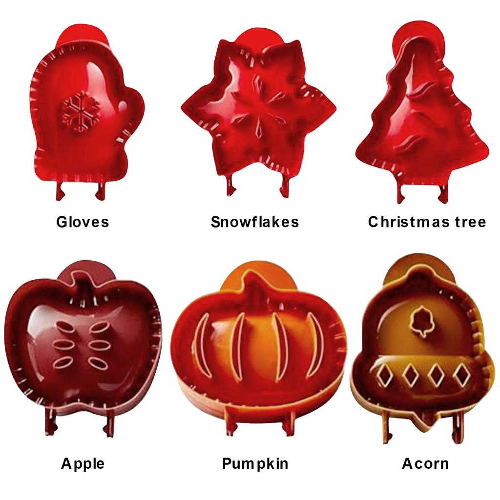 Dough Presser Pie Molds Non-stick Hand Pie Molds Pocket Pie Molds for Christmas Party Baking Supplies