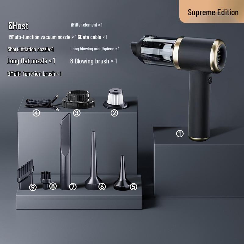 

Wireless Dual-Use Car Vacuum & Blower - Compact Mini Electric Dust Cleaner