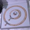 Elegant 8-9mm Freshwater Pearl Necklace Set: Fashionable and Modern Design