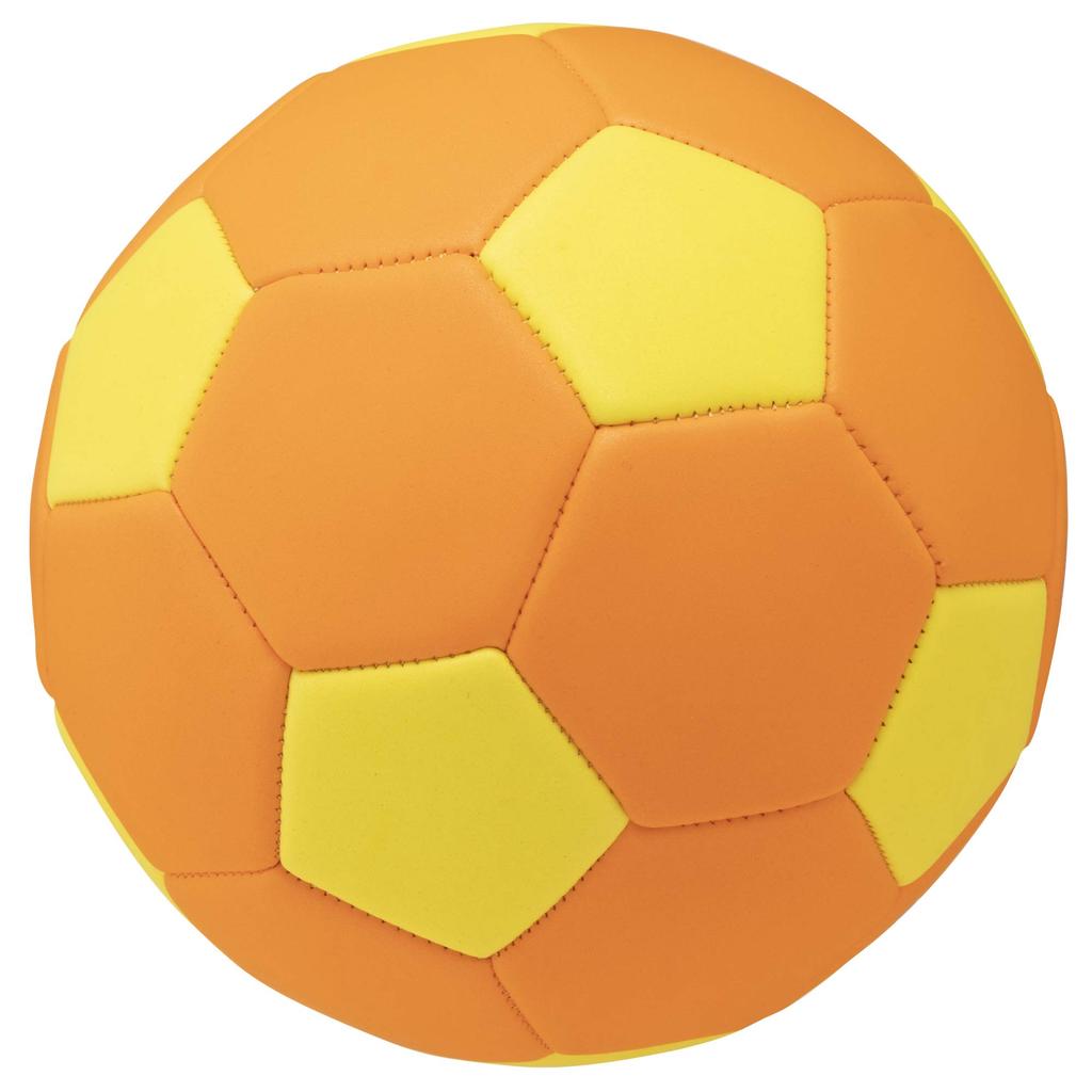 MIKASA Smile Soccer Size 4 Elementary School Recommended Internal Pressure Ball, (for Students), Machine-Sewn, Orange/Yellow, STPEF4-OY, 0.20-0.30