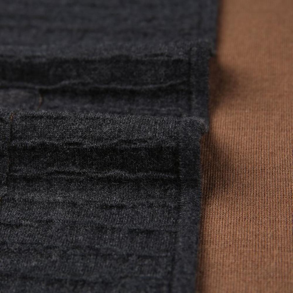 FURINA Hoodie Knit Long Coat Jacquard