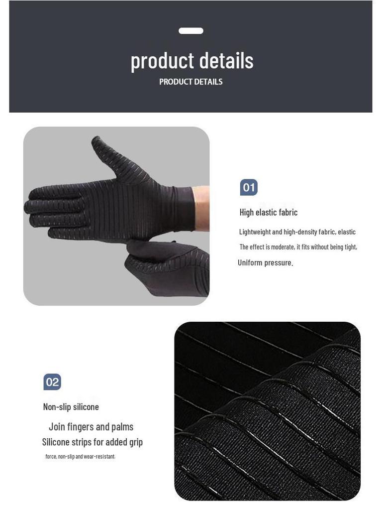 Kupferfaser Sommer Fahrradhandschuhe - Halbfinger, Hohe Elastizität, Rutschfest, Atmungsaktiv, Leicht für Sport, Angeln und Fahren.