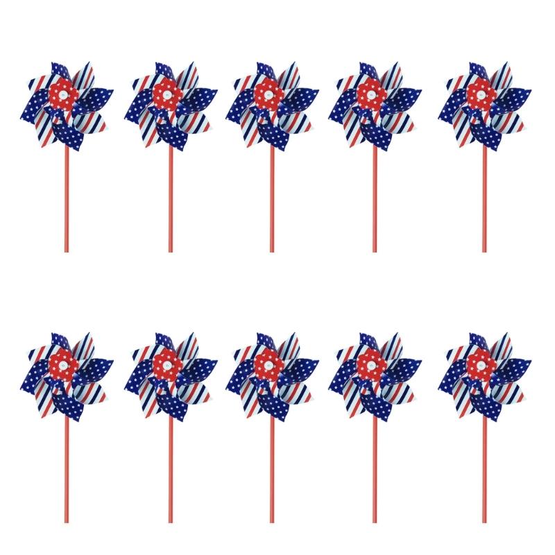 Wind Spinners Eye Catching Pinwheels Colorful for Kid Parties Camping Picnics Outdoor Gathering Lawns Garden Decorations