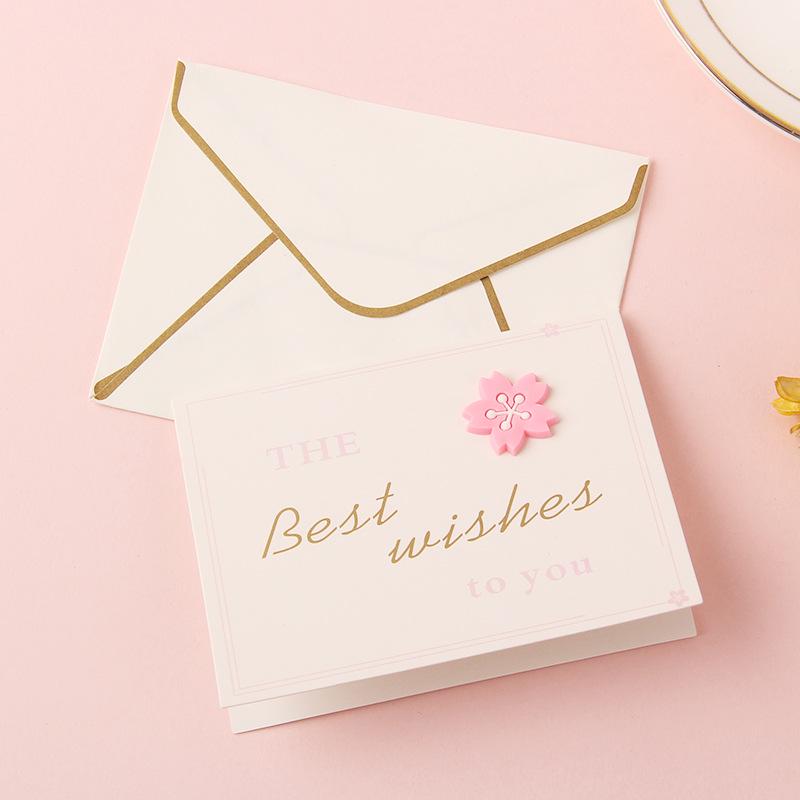 Creative Pop-Up Greeting Card: Valentine s, Qixi, Birthday, Thank You, Blessing, Floral, Customizable