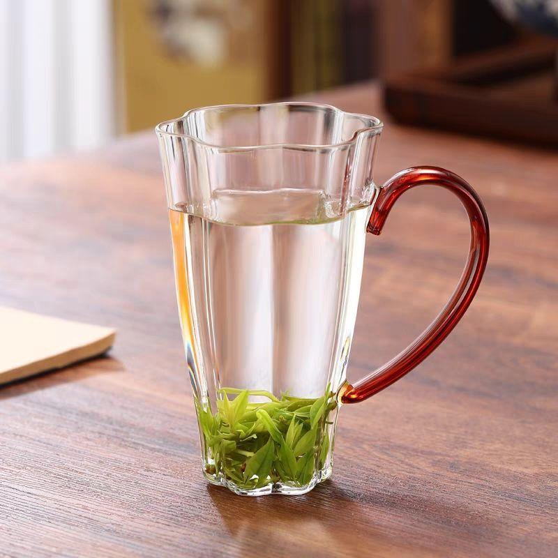 

Чайная чашка, стакан для приготовления зеленого чая, женская высококлассная кружка для воды, бытовая зеленая чайная чашка, термостойкая посуда для напитков 250ML