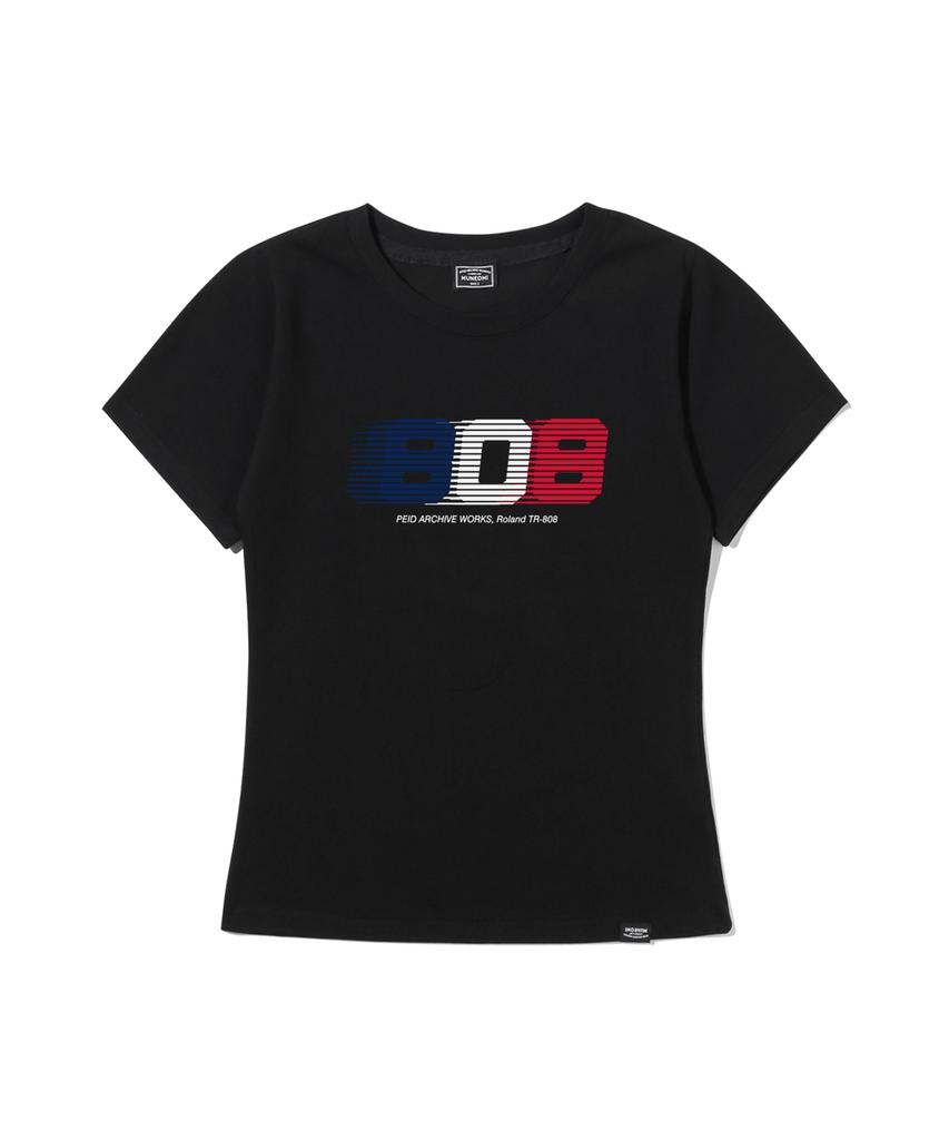Peideu Pd 808 Slim Fit Short Sleeve T-Shirt Black