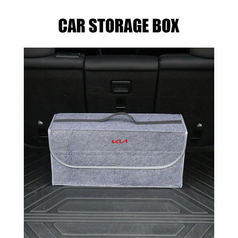 1Pcs Cars Foldable Trunk Bag Car Soft Felt Storage Bag Organizer Car Goods For KIA Ceed Rio Sportage R K3 K4 K5 K6 Ceed Sorento Cerato Optima