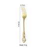 Abay Retro Embossed Gold Stainless Steel Dinner Forks (Set of 10)