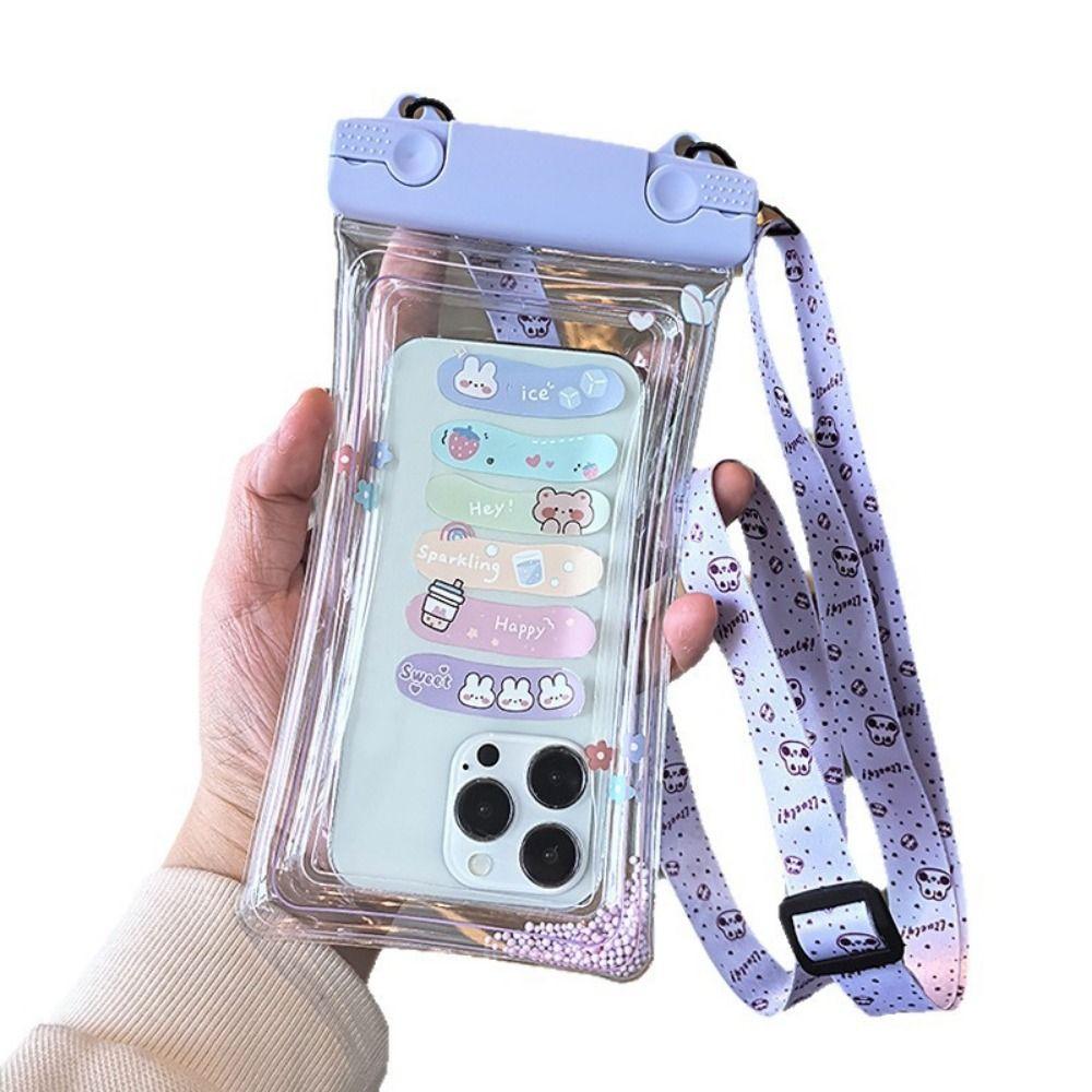 Multicolor Mobile Phone Bag Rectangle Mobile Phone Case Creative Swiming Waist Bags  Summer