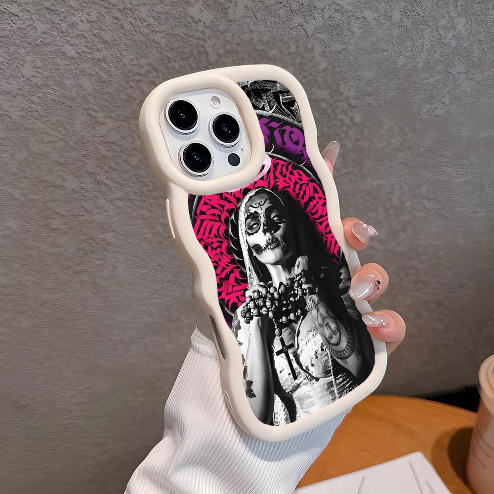 Graffiti Art Welle Rand TPU Handyhülle für iPhone 17 16 15 14 13 12 11 Air Pro Max Plus Bunte Hülle