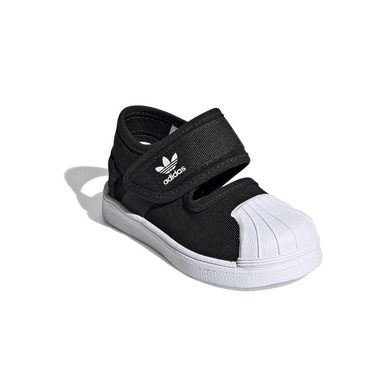 Adidas Originals 360 Sandals Cushioning Low top Toddler Shoes Black White Infant And Toddler EG5711