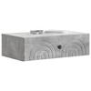 Wall Mounted Side Table Concrete Grey 59 x 34.5 x 17 cm