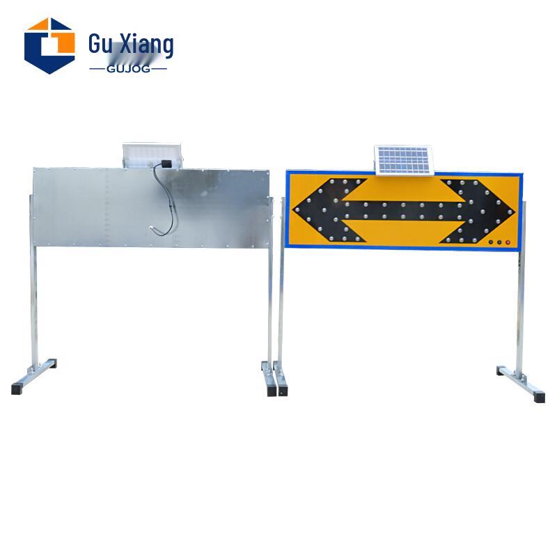 Solar Powered LED Traffic Arrow Warning Sign