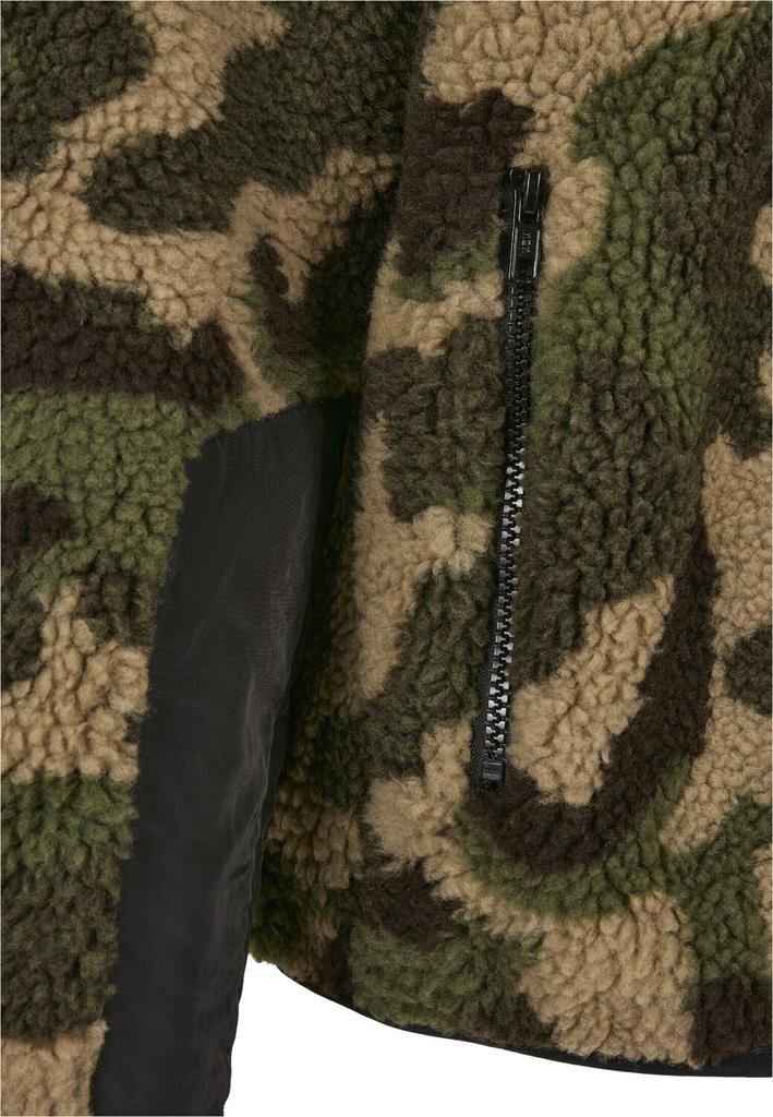 Demi-season Jacket Urban Classics Sherpa Jacket (TB3833-00396-0051) Wood Camouflage