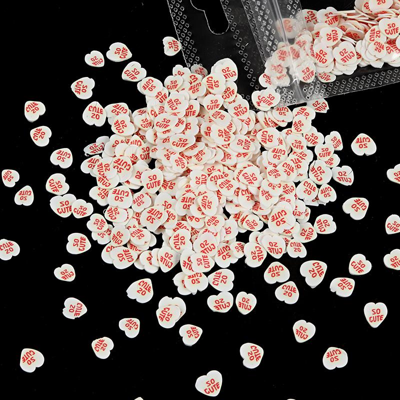 Moldes de resina para o dia dos namorados, recheios, fatias de argila de polímero, slime, corações de amor, decorações para unhas, acessórios faça você mesmo, fabricação de joias