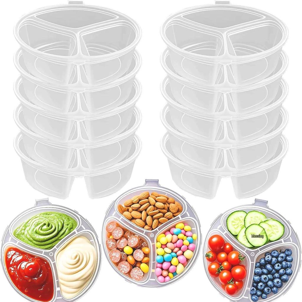 Disposable Dipping Sauce & Seasoning Box – Ideal for Oil, Vinegar, Chili Sauce & More