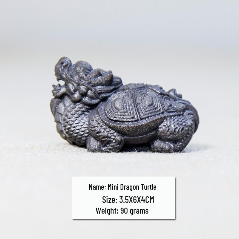 

Mini Resin Dragon Turtle Ornament for Home or Office Decor