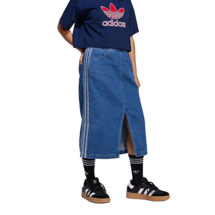 Adidas Originals Skirt Denim Blue Teenagers JC7879