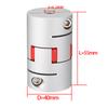 Acoplador D40L55 Eixo do Motor Acoplamento de Flor de Ameixa Alto Torque Motor de Passo Servo Motor Acoplamentos Elásticos Flexíveis 6mm a 24mm 9/10/12.7/16mm