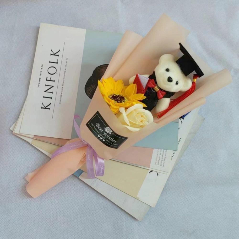 Plush Toy Graduation Bear Bouquet Stunning Cartoon Lovely Bear  Teacher's Day