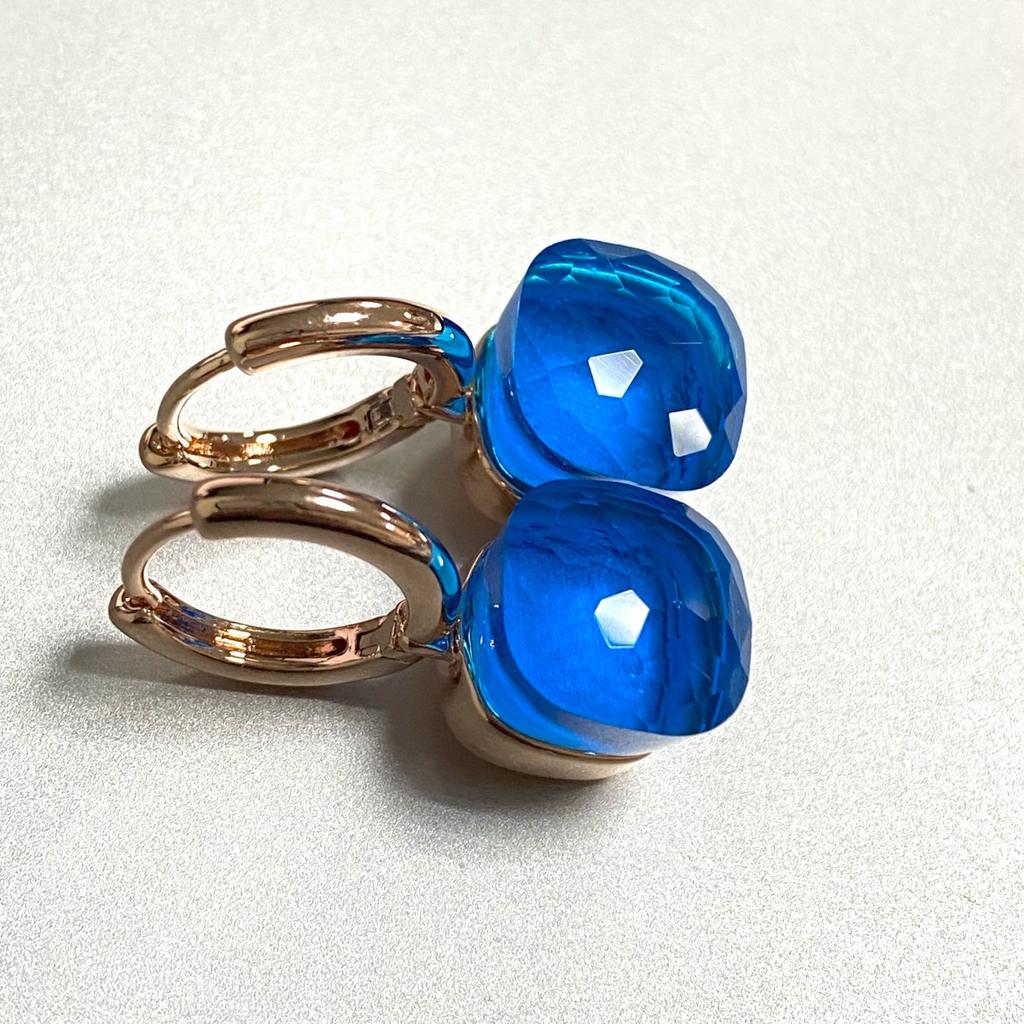 Classic Crystal Earrings Candy Square Earrings Platinum Plated Water Drop Candy Earrings Women Crystal Jewelry Gift