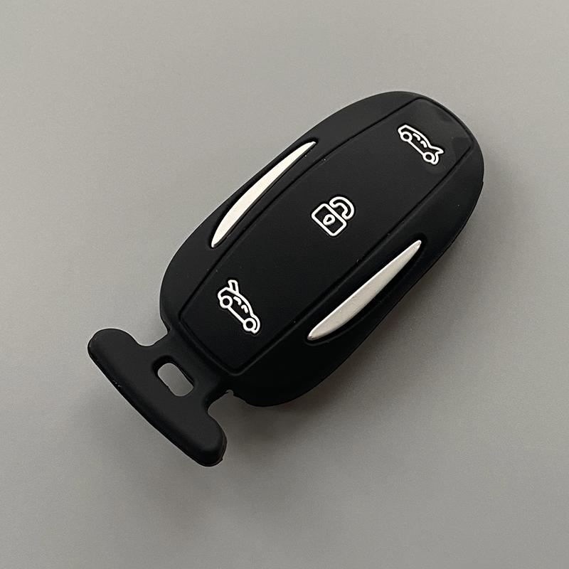 

Silicone Car Smart Key Cover Case Fob for Tesla Model 3 Model Y Model X Model S Key Shell Bag Holder Protector Accessories чёрный