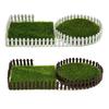 1x91cm Mini wooden fence decoration, farm garden decoration, balcony landscape guardrail accessories, indoor courtyard