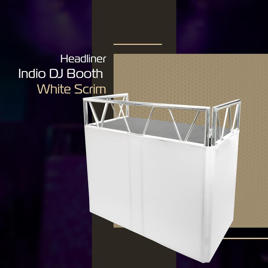 Headliner Los Angeles Indio DJ Booth White Scrim HL30502