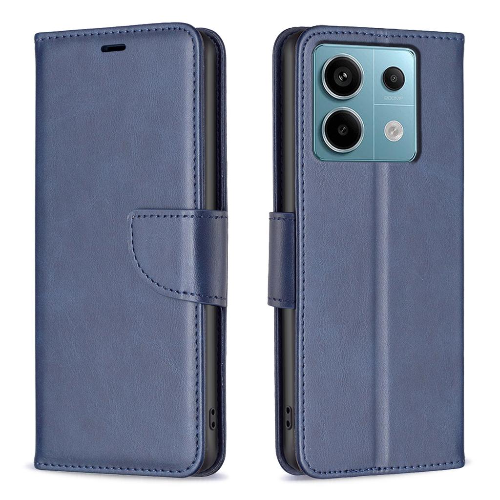 For Xiaomi Redmi Note 13 Pro 5G/Poco X6 5G Leather Wallet Case Solid Color Stand Phone Cover