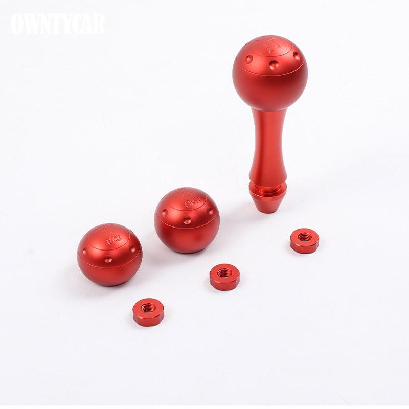 

For LADA NIVA 2009-2019 Aluminum Alloy Auto Gear Shift Knob 5 Speed Interior Parts Lever Ball Car Accessories червоний