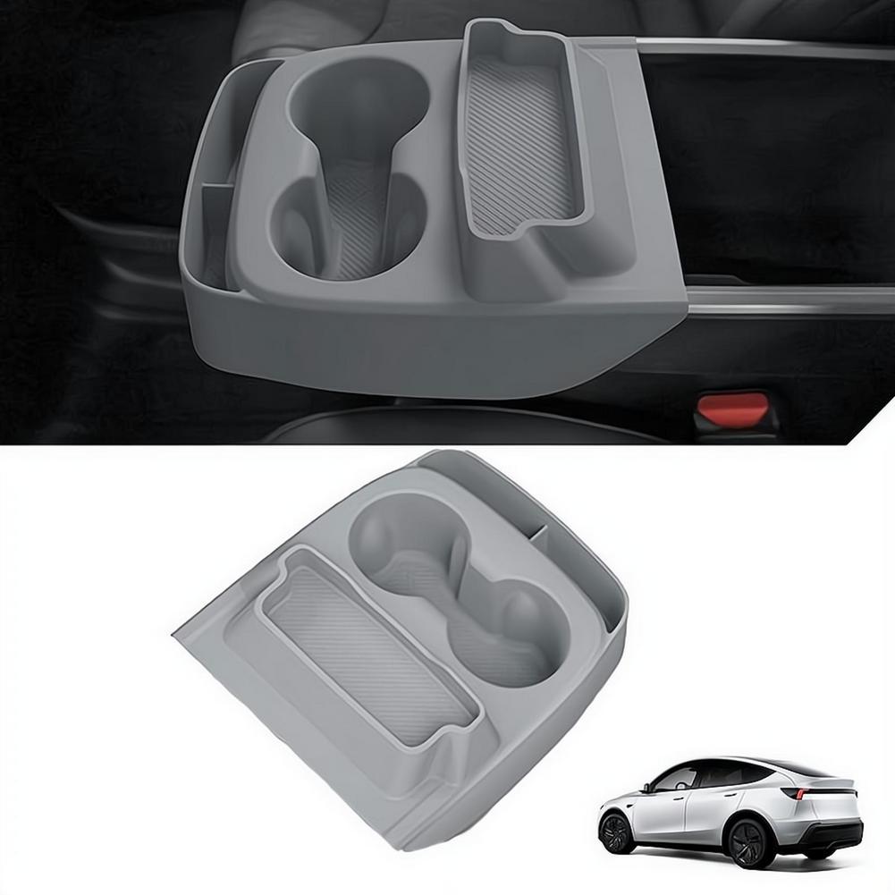 For Tesla Model Y Standard 2025 2026 Central Control Cup Holder Armrest Box Storage Box Car storage Box Interior Car Accessories