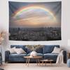 Urban Rainbow Dream  Decorative Hanging Cloth for Bedroom Background Wall Tapestry