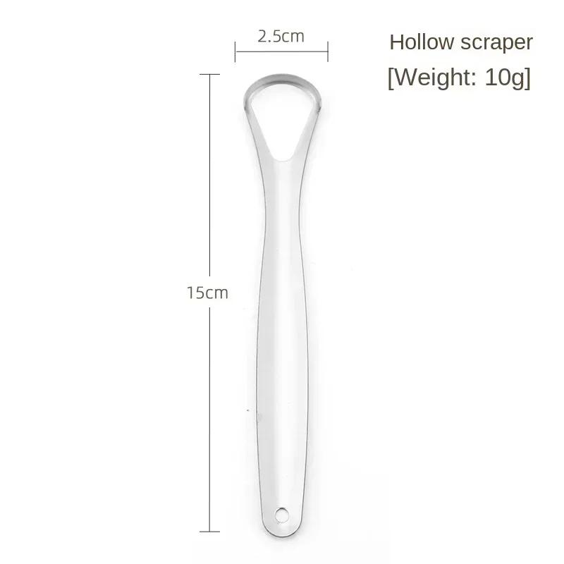 Non-Slip Handle Tongue Scraper Reusable Stainless Steel Portable Tongue Cleaner for Oral Hygiene