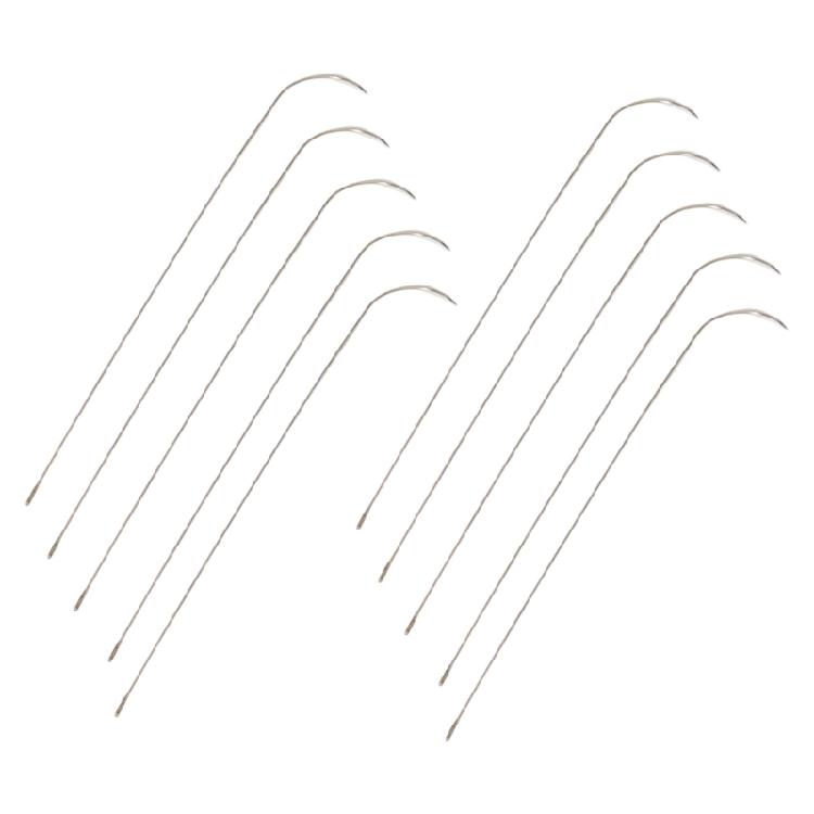 Time Saving Curved Jewelry Needle 10pc Set Enlarged Eyelets Fit All Threads Perfect For Bracelets Necklace Creation