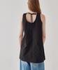 Ronron Back String Point Layerd Mini Dress Black