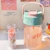 Large Capacity Sport Water Bottle 600/800ML Fruit Tea Cup Drinking Tumbler  School Office Outdoor