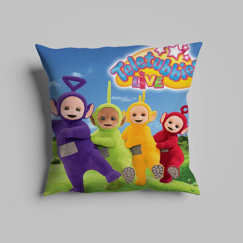 Federa cuscino lussuosa per ufficio domestico, decorativa per divano, cuscini per sedile auto multi-formato, federe cuscino t-Teletubbie-s