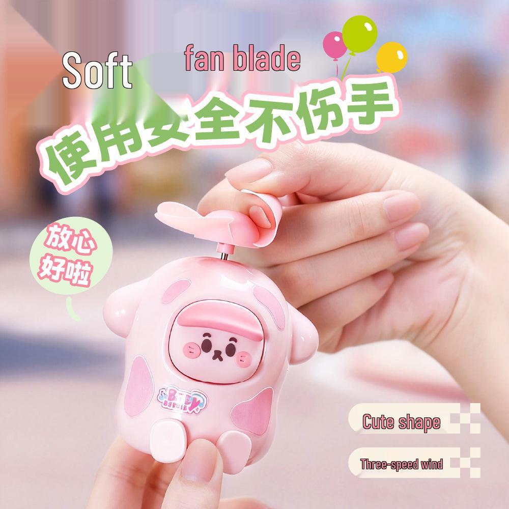 2026 Summer Cartoon Mini USB Rechargeable Handheld Fan - Portable Electric Fan Gift